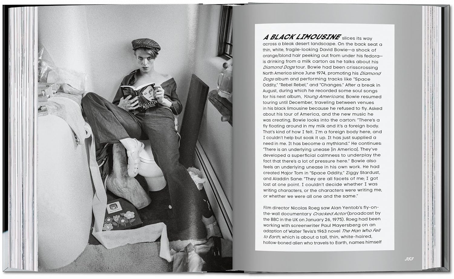 David Bowie: the Man Who Fell to Earth book inside