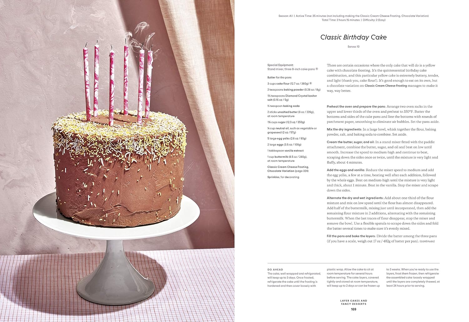 Dessert person book inside