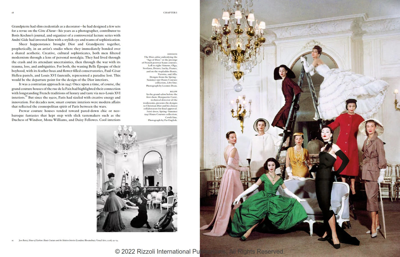 Dior: The Legendary 30, Avenue Montaigne book inside