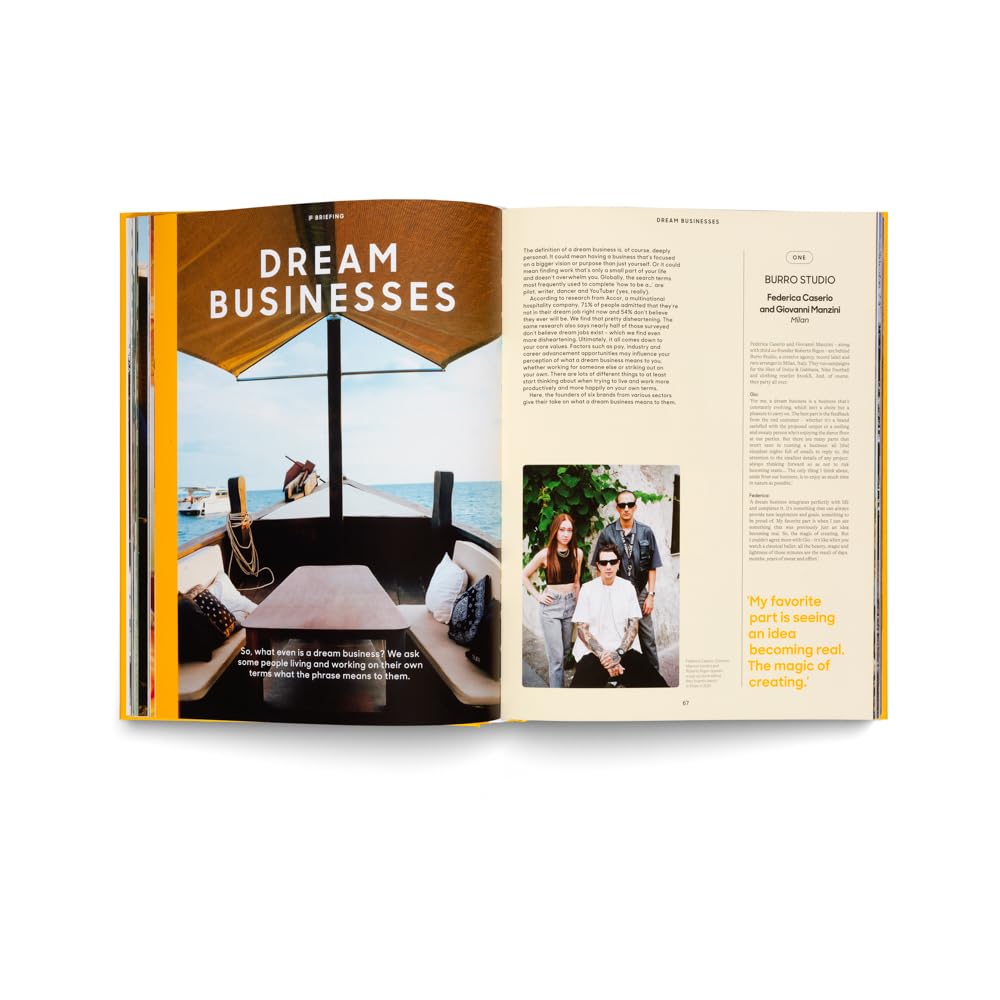 Dream businesses book inside
