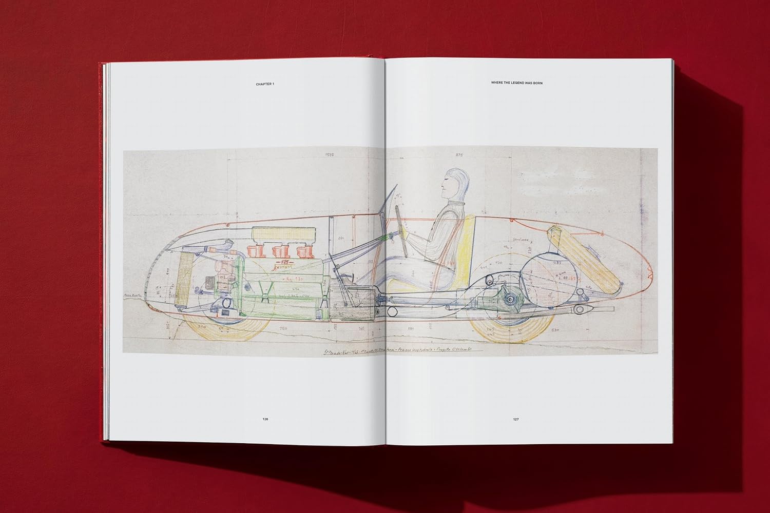 Ferrari book inside