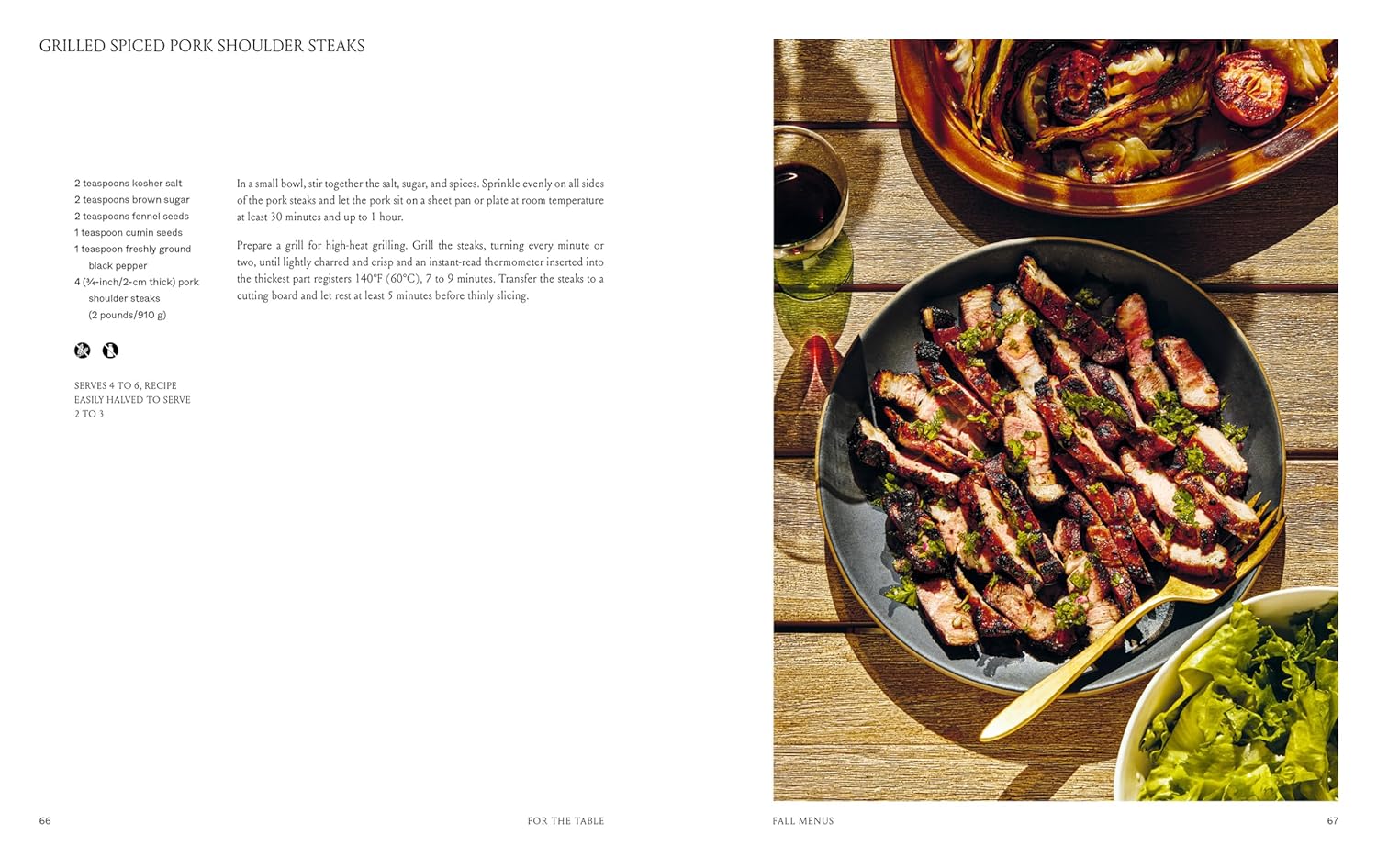 For the table book inside