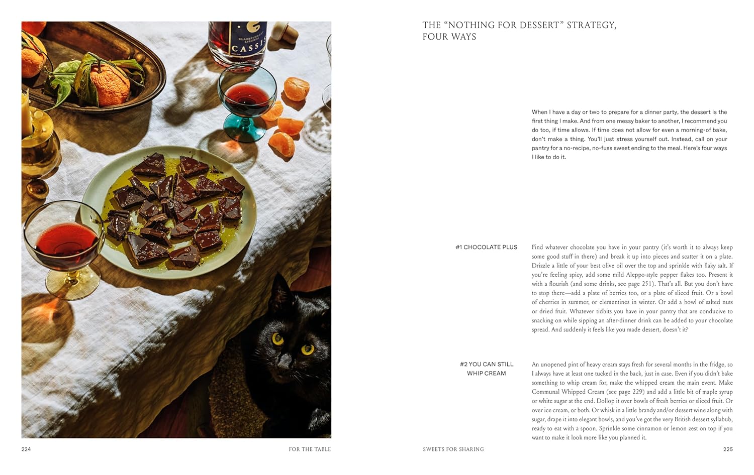 For the table book inside