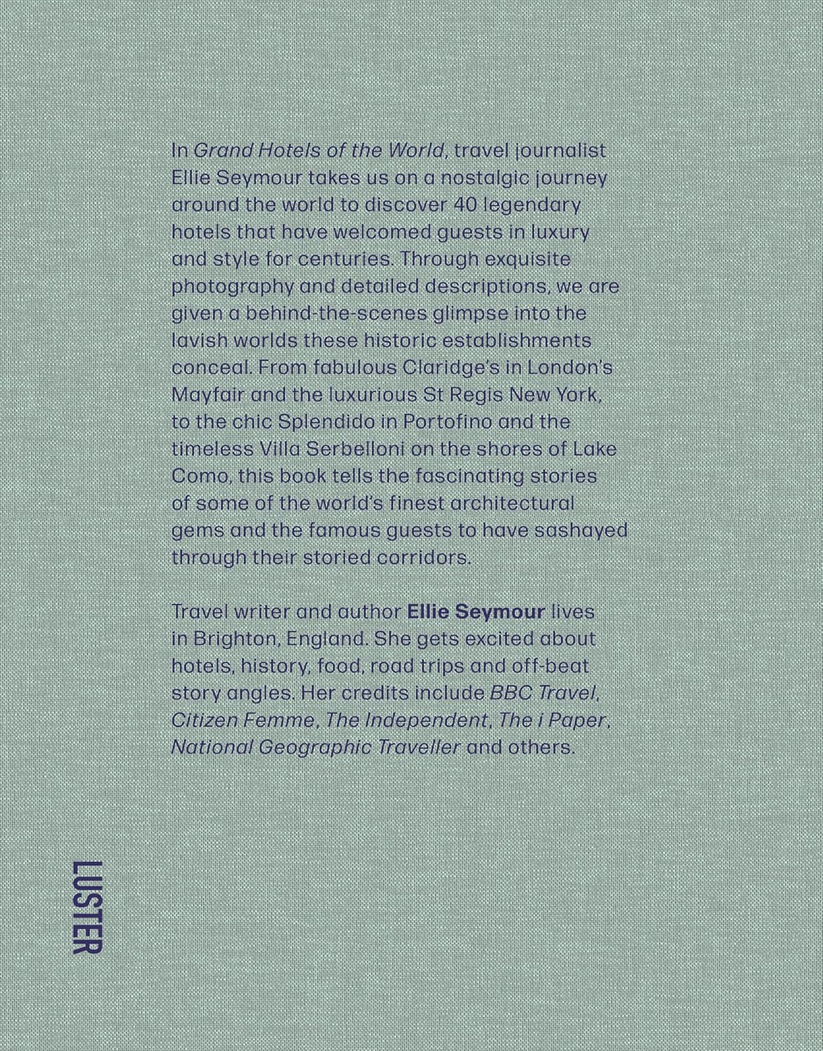 Grand Hotels of the World book cover