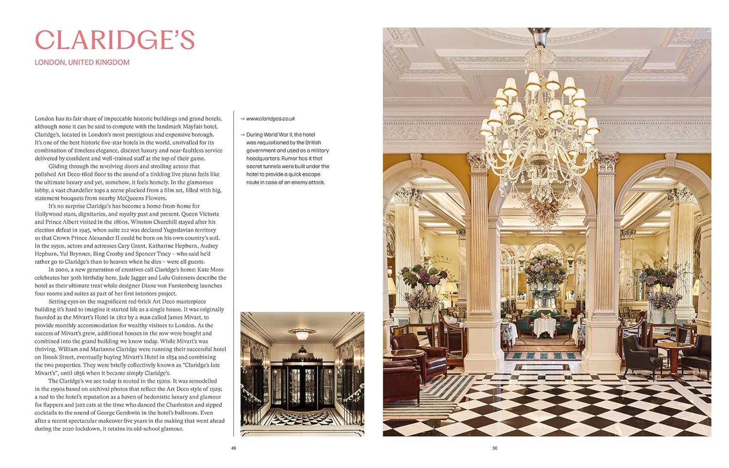 Grand Hotels of the World book inside