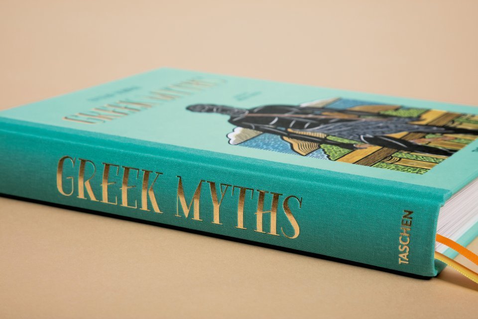 Greek Myths book cover side