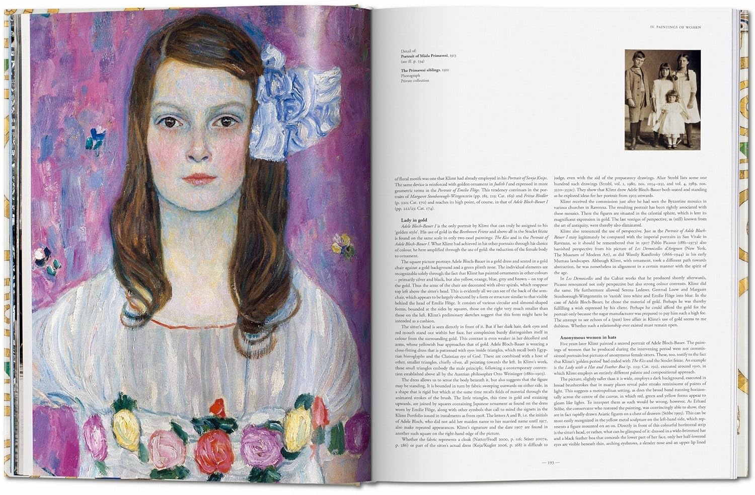Gustav Klimt book inside
