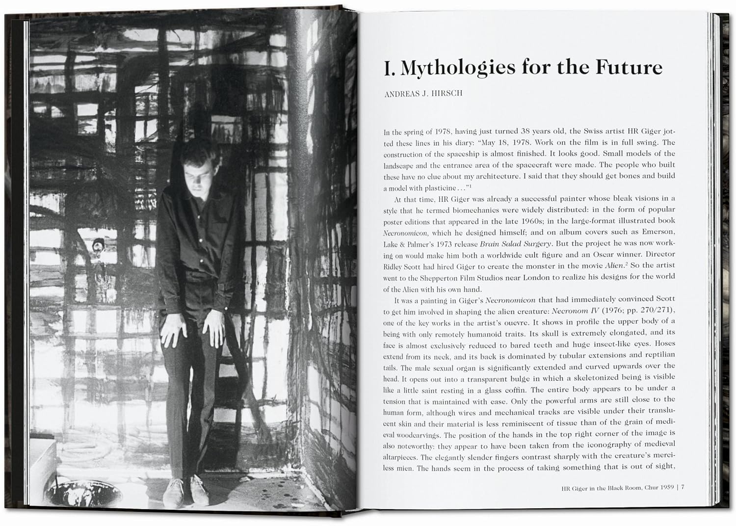 HR Giger book inside