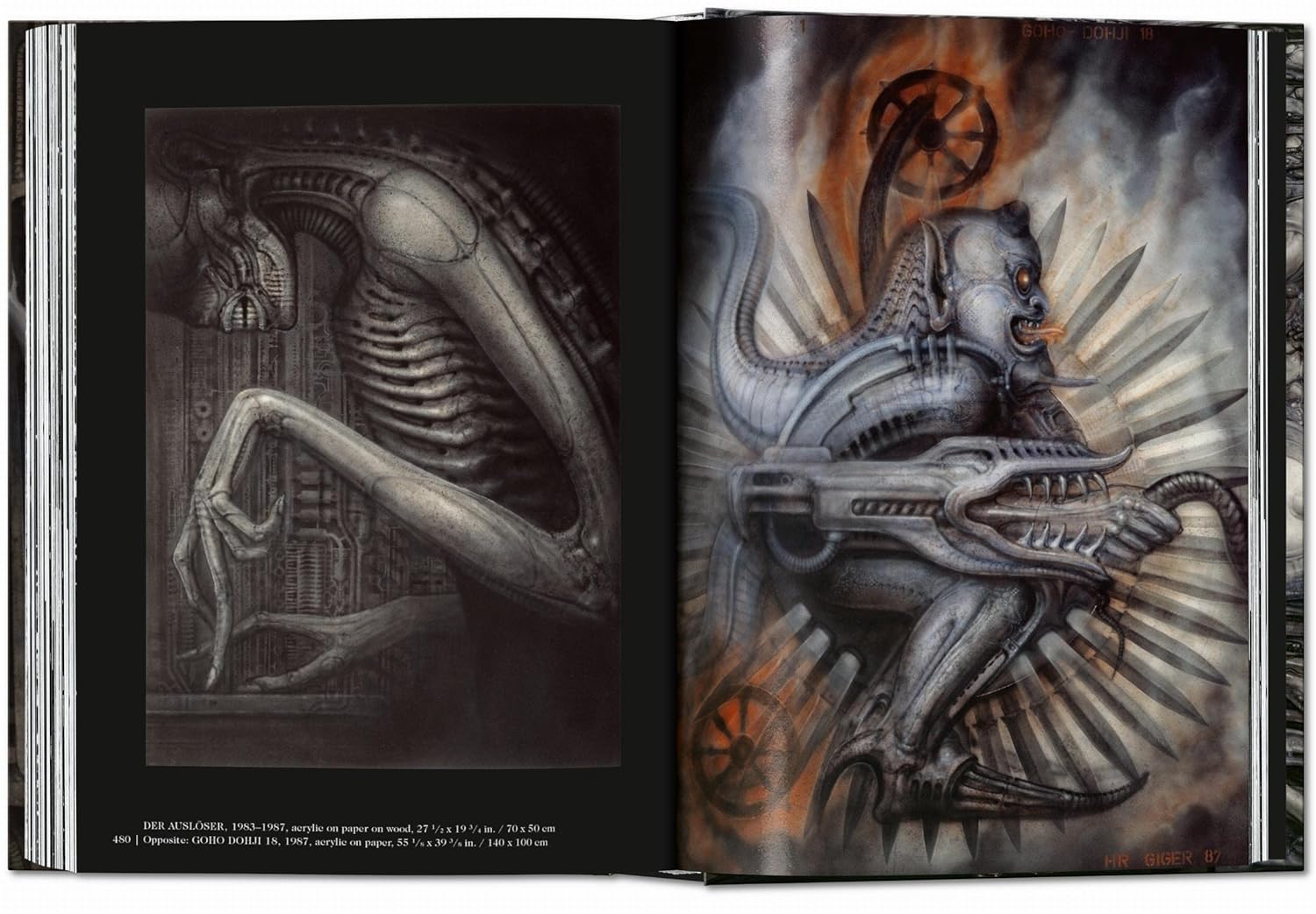 HR Giger book inside
