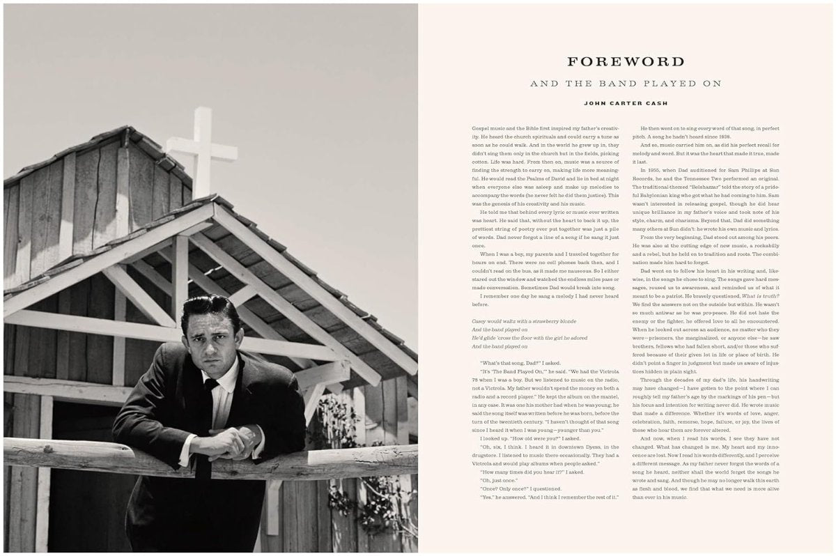 Johnny cash book inside