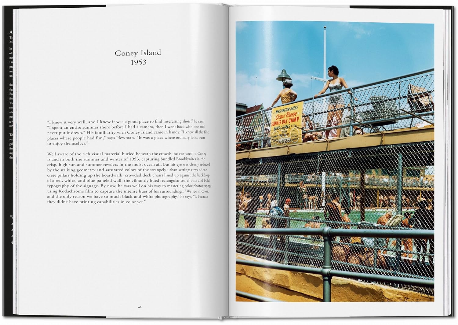 Marvin E. Newman: Photographs 1949-1983 book inside