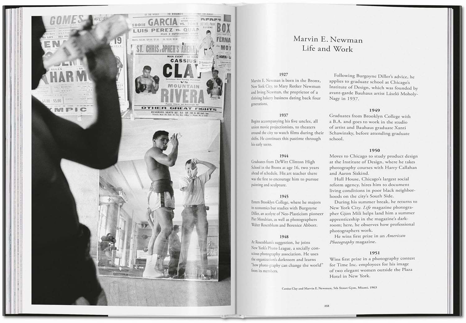Marvin E. Newman: Photographs 1949-1983 book inside