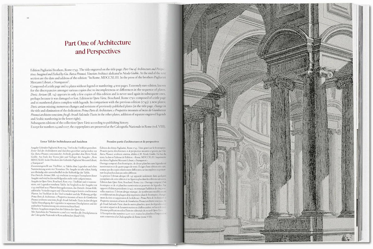 Piranesi: the Complete Etchings book inside