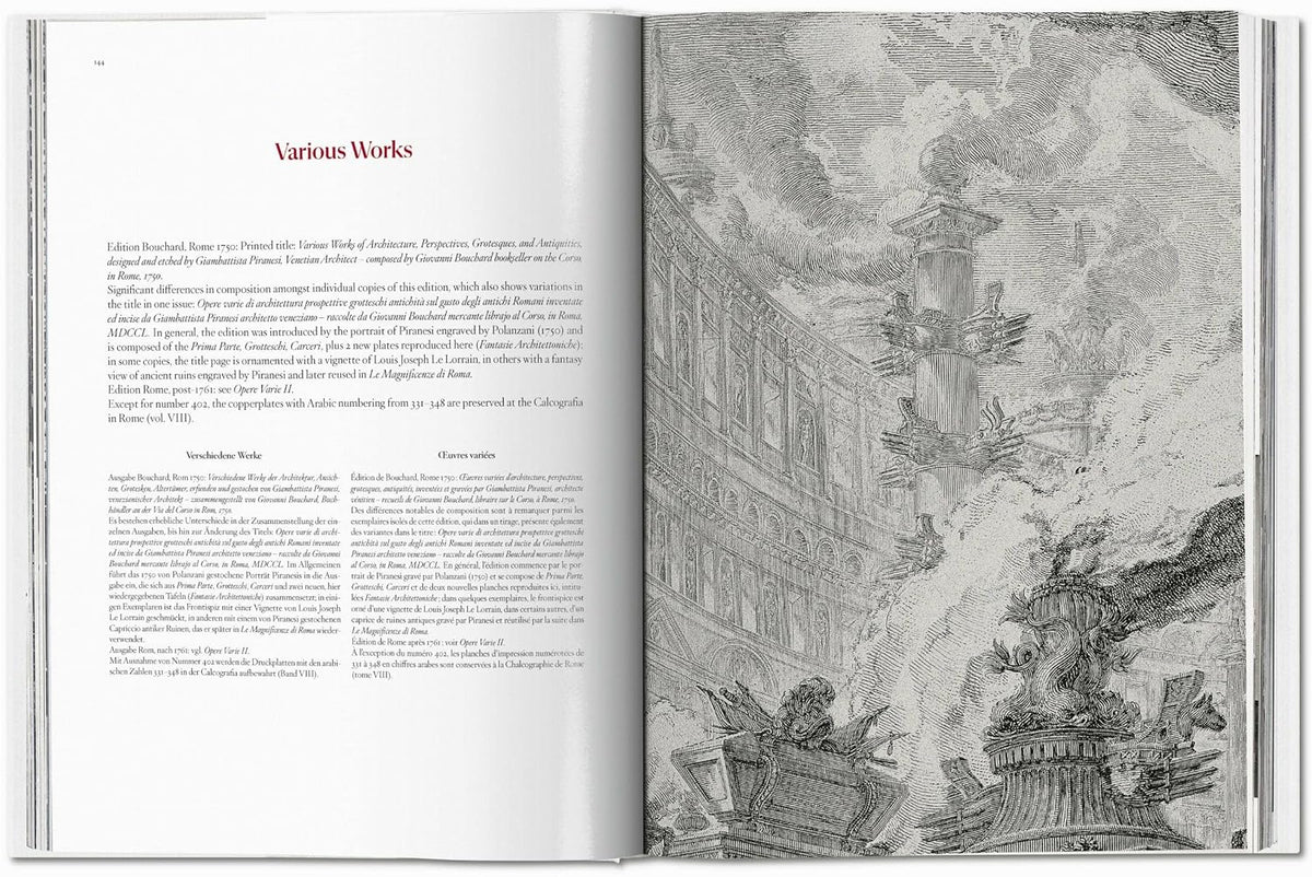 Piranesi: the Complete Etchings book inside