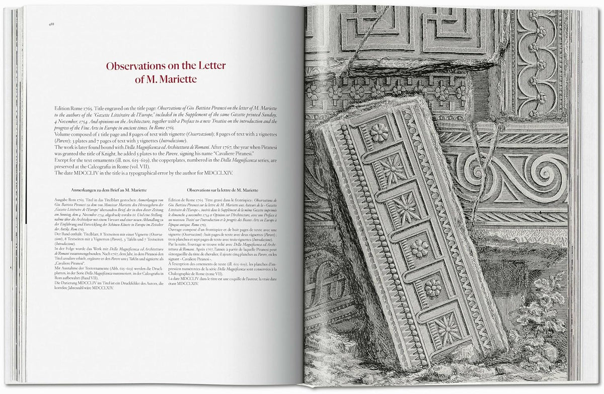 Piranesi: the Complete Etchings book inside