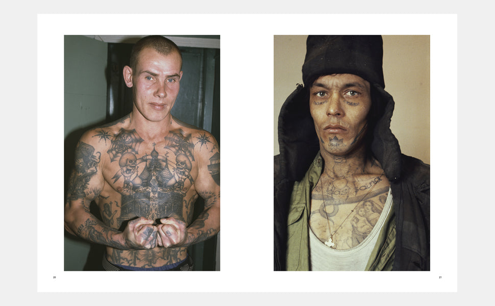 Russian criminal tattoo archive book inside