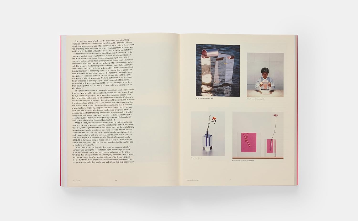 Shiro Kuramata Essays & Writings book inside