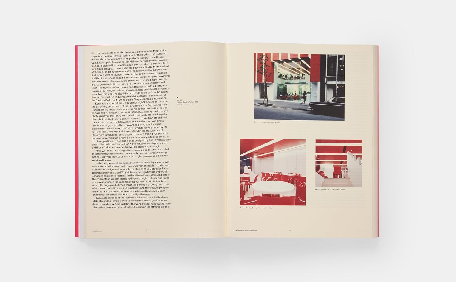 Shiro Kuramata Essays & Writings book inside