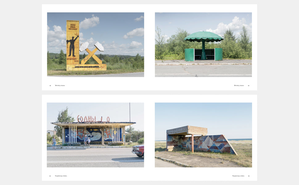 Soviet bus stops II book inside