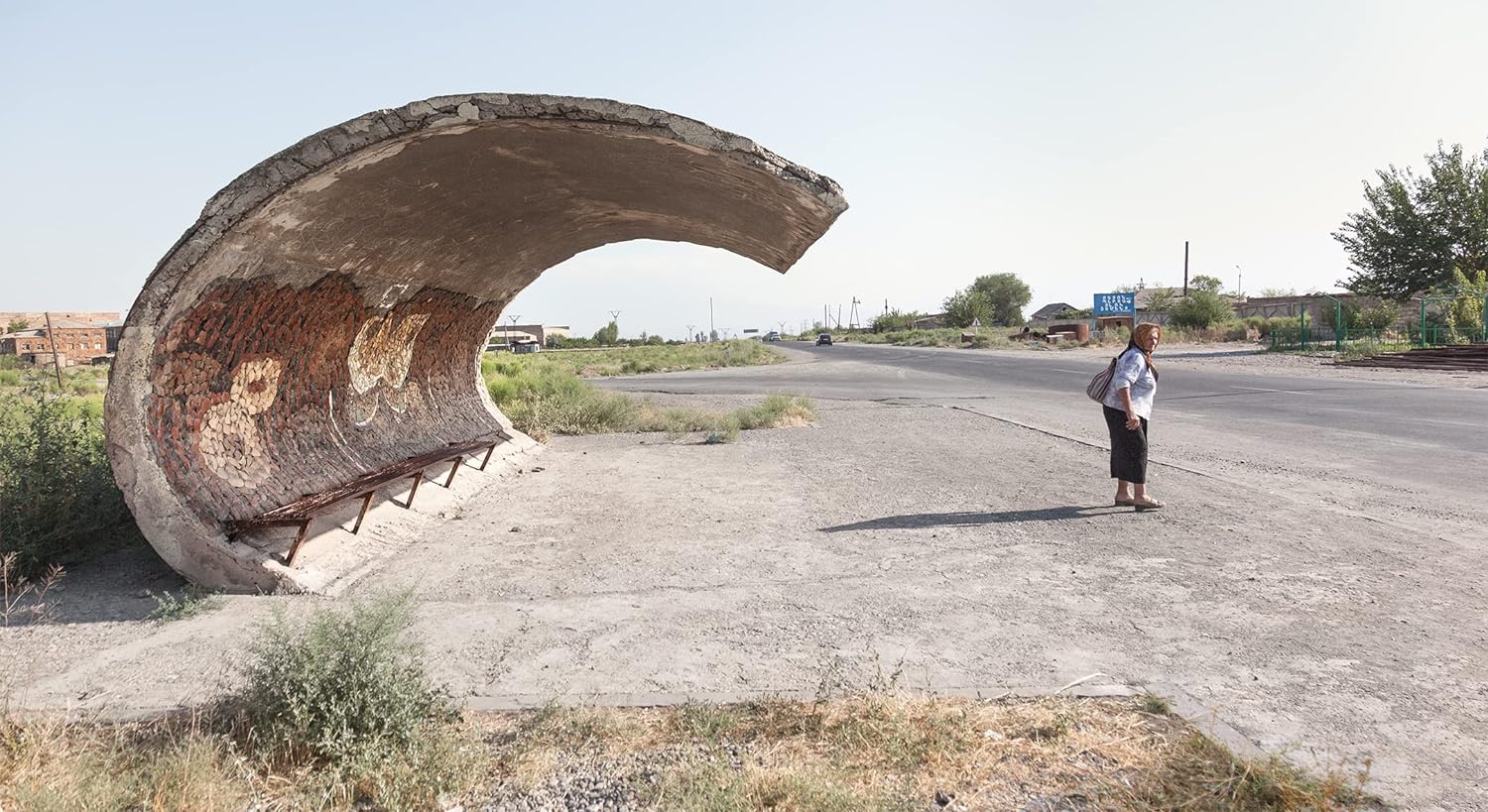 Soviet bus stops book inside