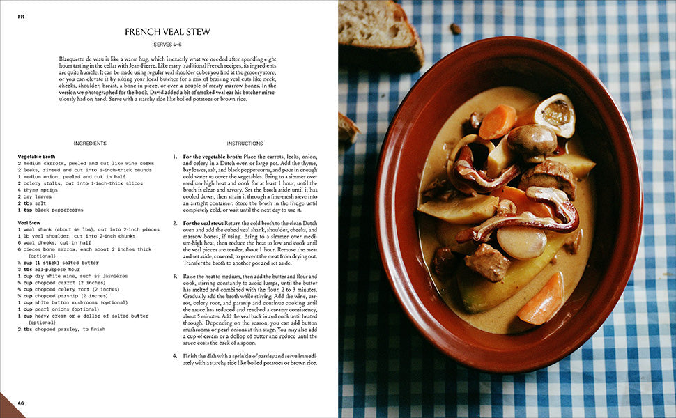 Spilled: Natural Winemakers Stories & Recipes book inside