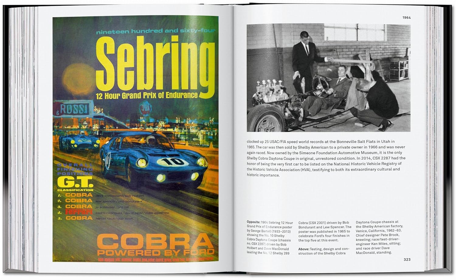 Sports cars book inside