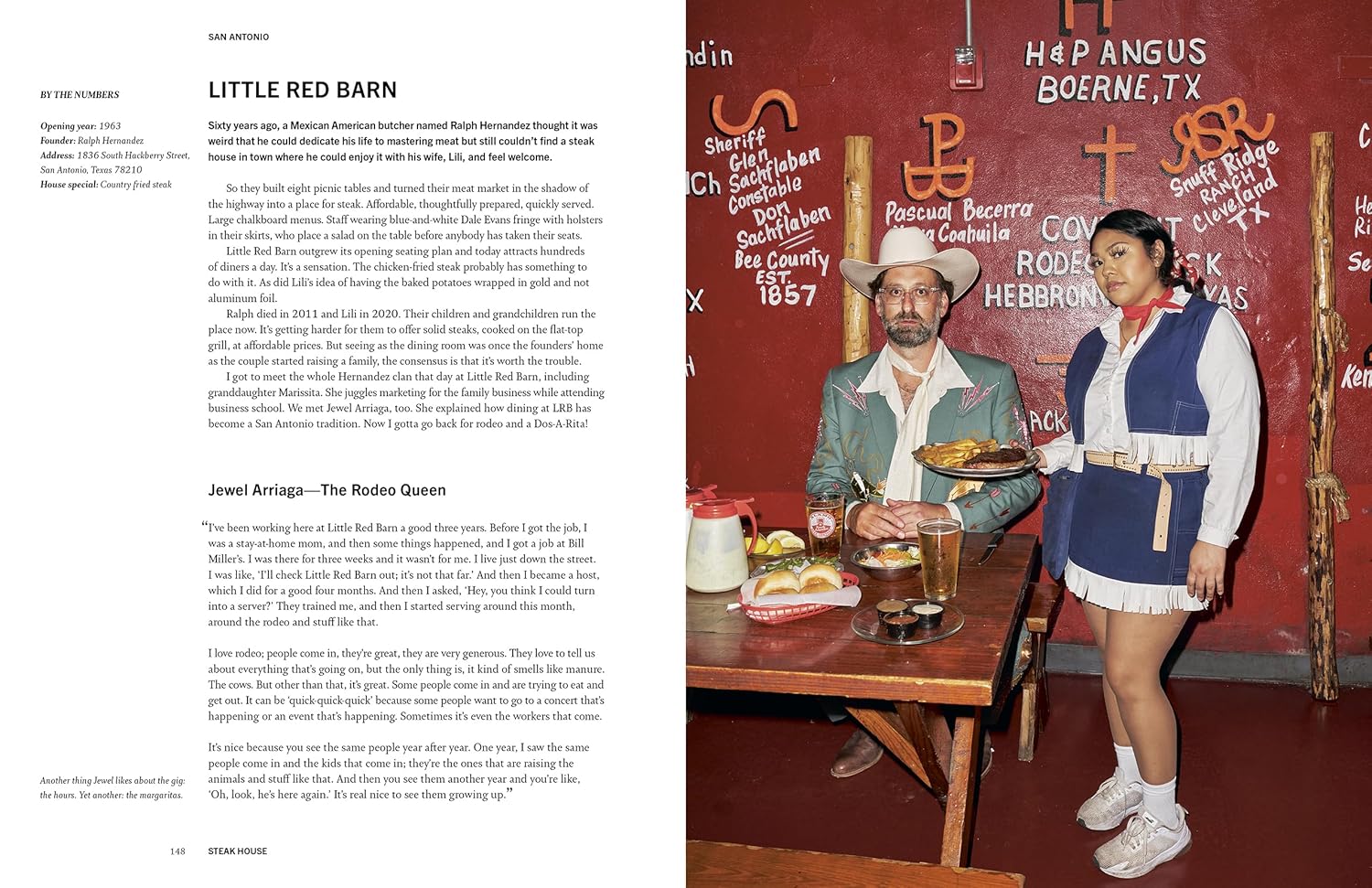Steak House book inside