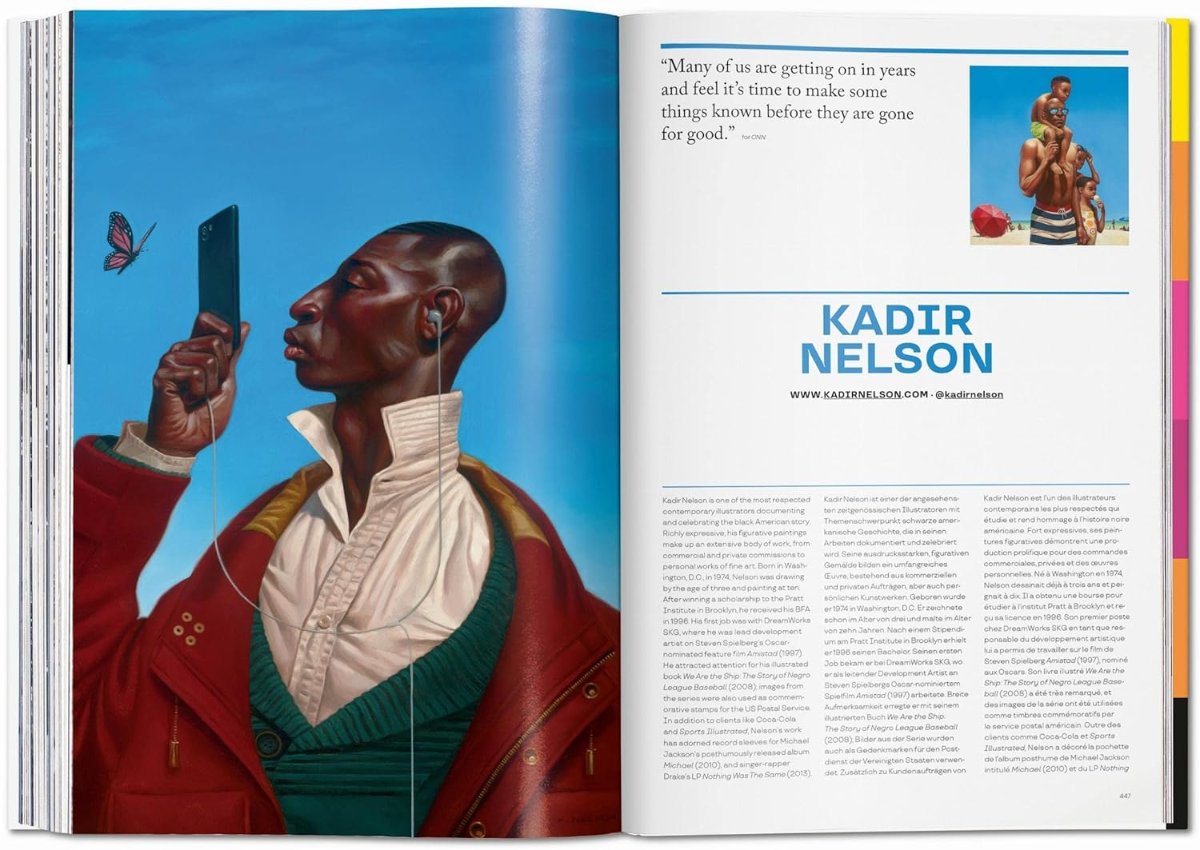 The illustrator book inside