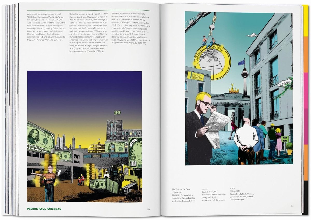 The illustrator book inside