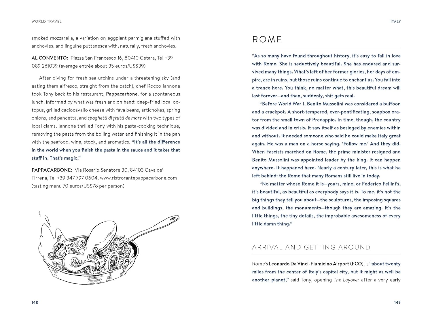 World Travel Anthony Bourdain book inside