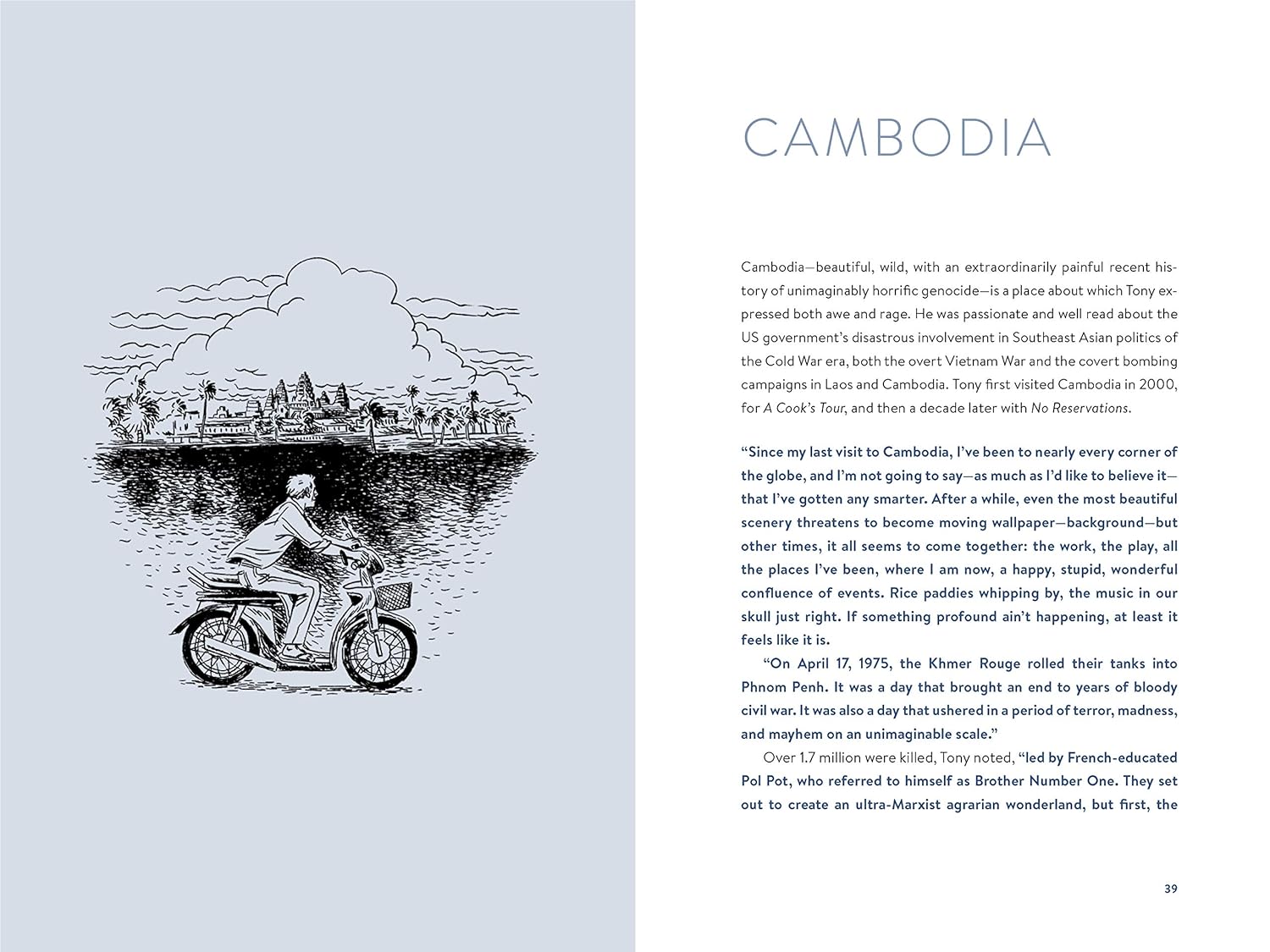 World Travel Anthony Bourdain book inside