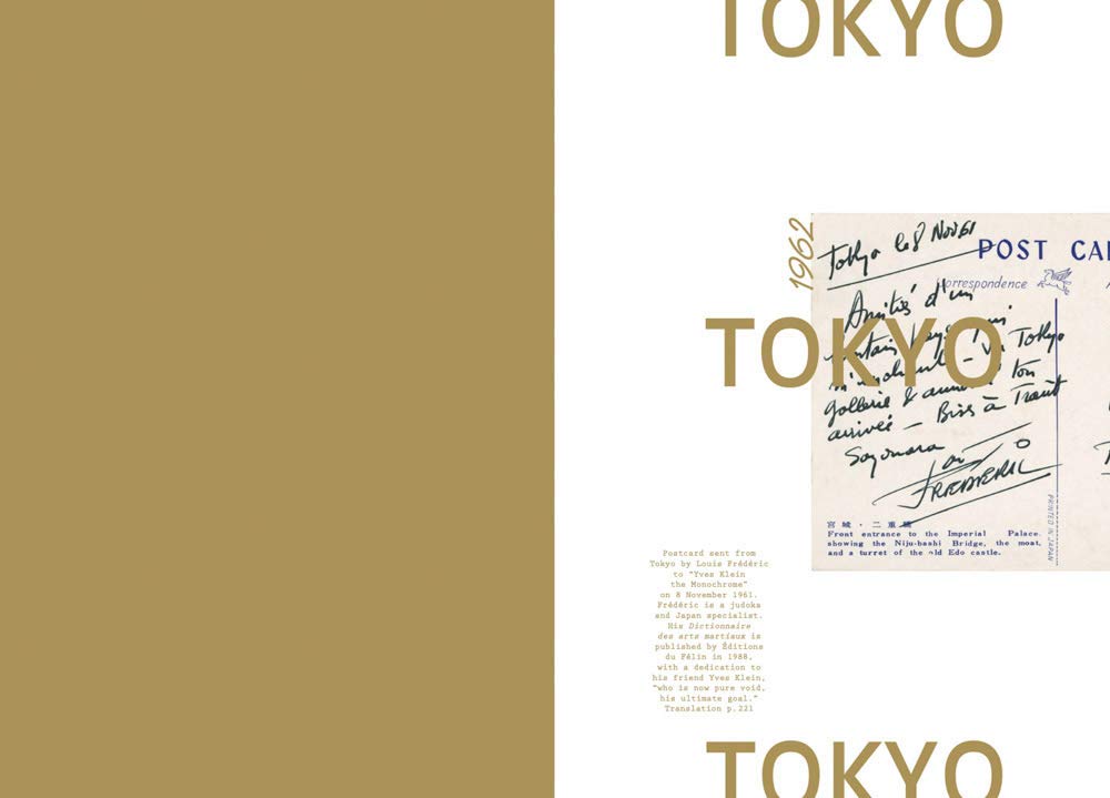 Yves Klein: Japan book inside